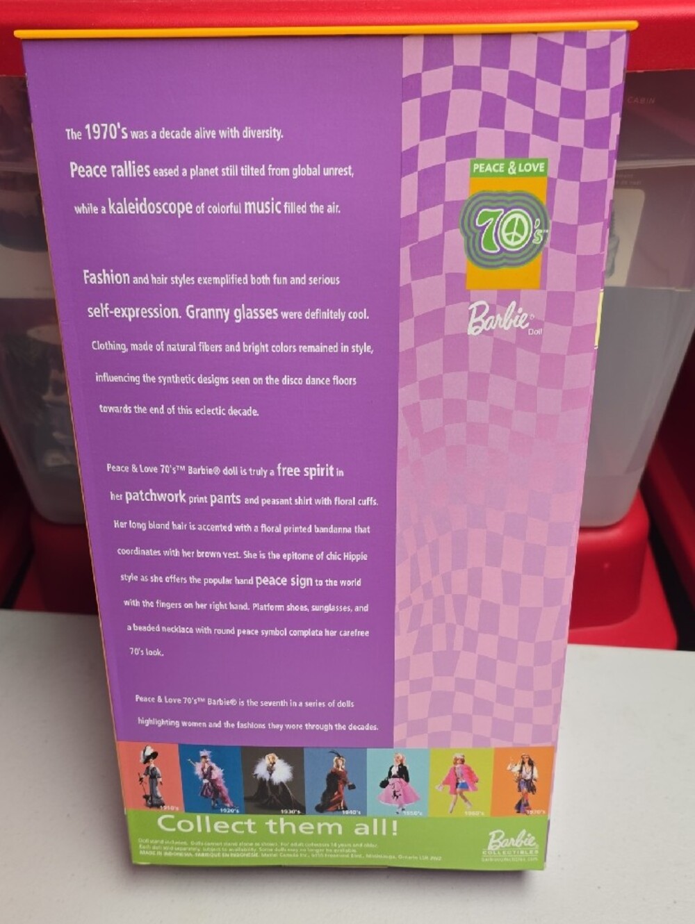 Barbie 70s Peace & Love Doll -Collectors Edition Blue - Picture 4 of 4